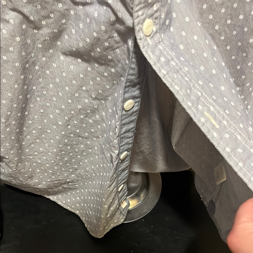 Weatherproof Light Blue Patterned Button-Down Shirt - Picture 7 of 10